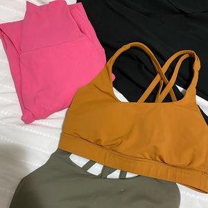 Lululemon energy bra and align pants